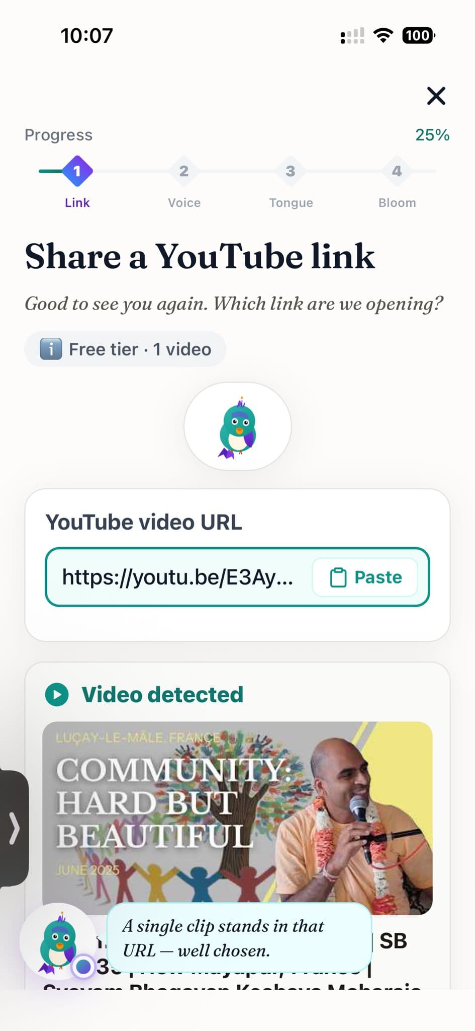 Link step